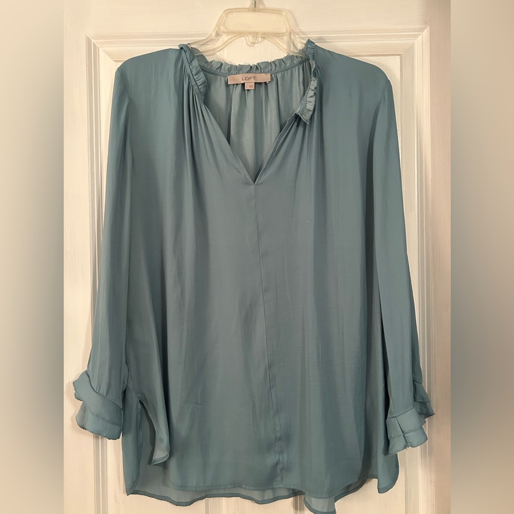 Teal LOFT blouse